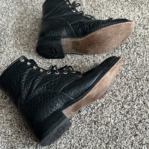 Vintage Bullhide Justin Lace up boots. Not sure on size, fits like W 8.5, M7.5 - Picture 5 of 8